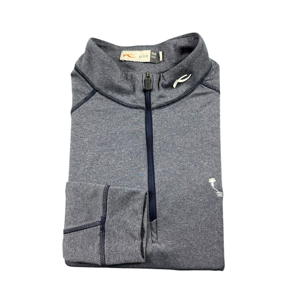 Kjus Blue 1/2 Zip Performance Mens Golf Pullover Orlando Country Club Size L